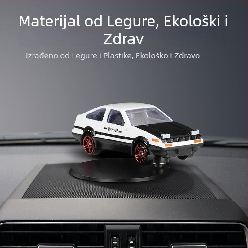 AE86 metalni ukras za središnju konzolu automobila, crtani stil, kompatibilan s drugim modelima