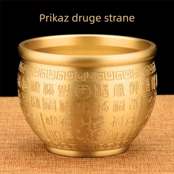 Velika mesingana reljefna skulptura s graviranim motivom
