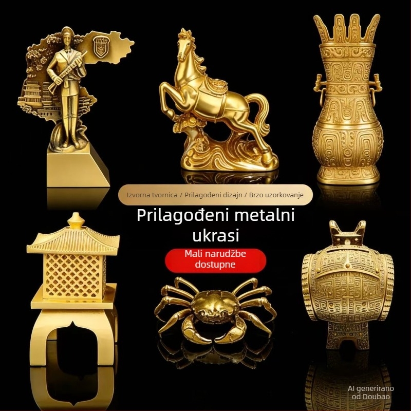 Prilagođena metalna maskota, karikaturna figurica od smole, 3D model suvenir