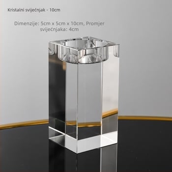 Kristalni svijećnjak, europski stil romantična večera, dekoracija za stol, ukras