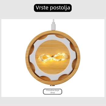Staklena vitrina napajana USB-om sa bočnim prekidačem, poklop od stakla za svjetleće suhe/večne cvijeće