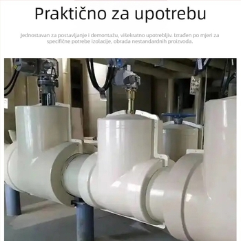 Otklopiva FRP izolacijska ovojnica za FRP ventil, izolacijsko kućište za trodirekcijski cilindrični leptir ventil