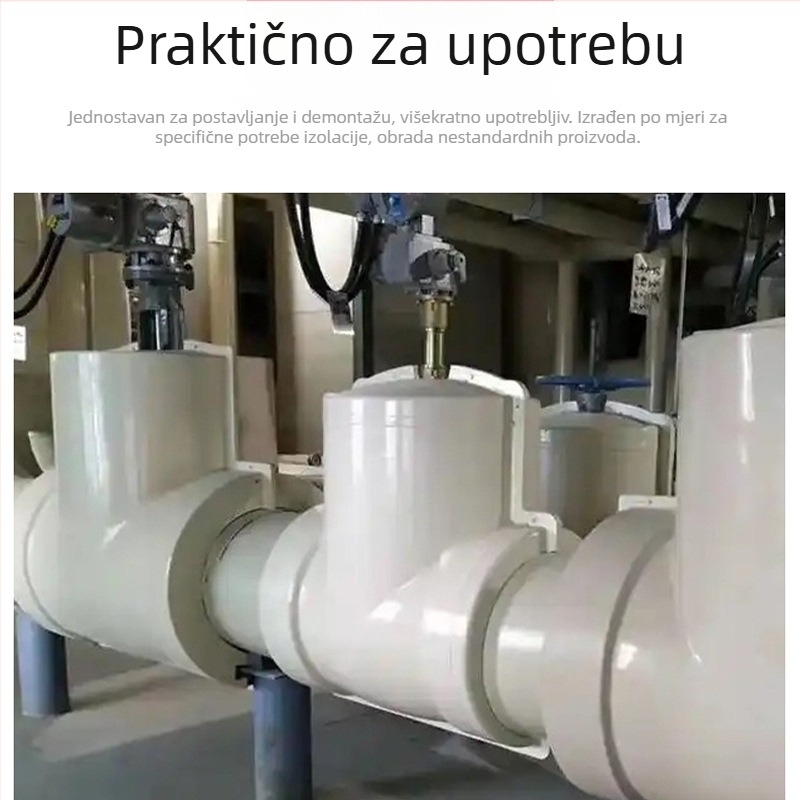 Otklopiva FRP izolacijska ovojnica za FRP ventil, izolacijsko kućište za trodirekcijski cilindrični leptir ventil
