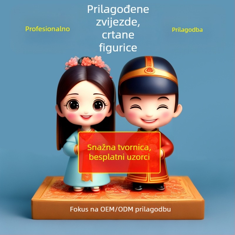Maskota od smole, PVC figurica, kutija iznenađenja, u trendu anime figurica, kreativni ukras, prilagodljivo prema crtama i uzorcima