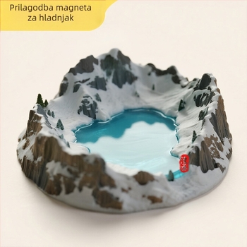3D prilagođeni magnet za hladnjak Changbaishan Tianchi – putni suvenir, kulturni i kreativni dar