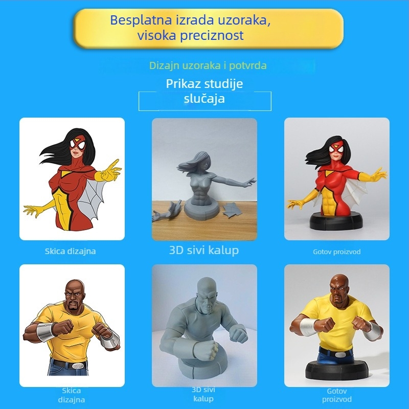 Prilagođene crtane figure, anime figure, mini pejzaži, plišane igračke, ukrasi od smole, rukotvorine