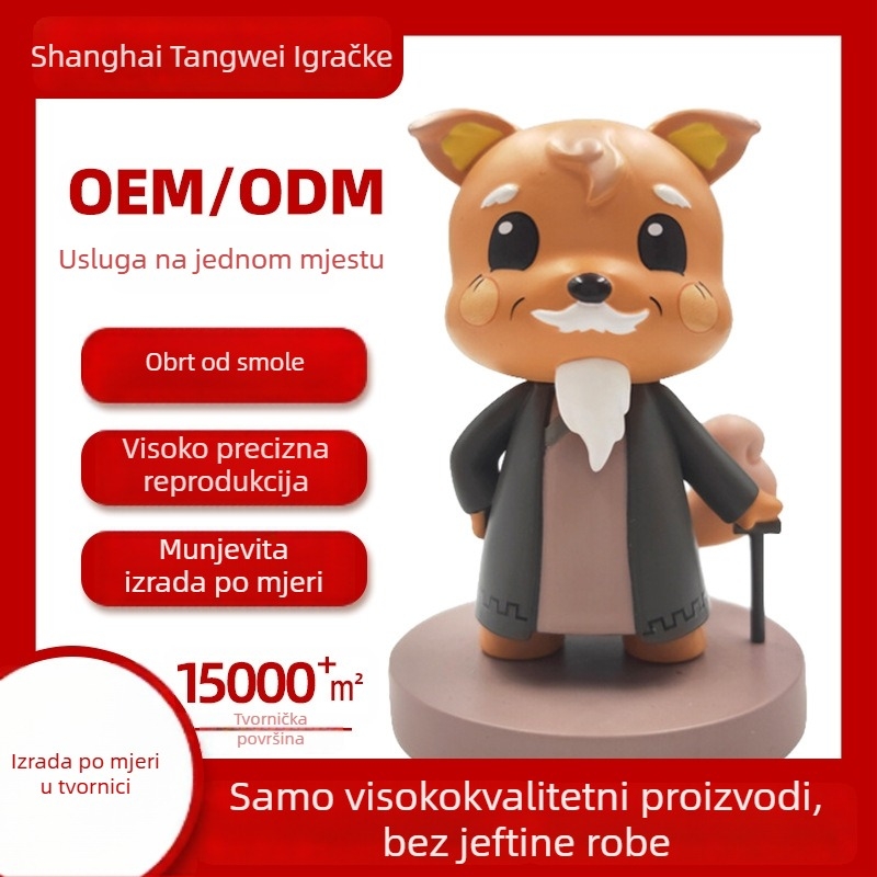 Prilagođena smolna figura za uređenje ureda