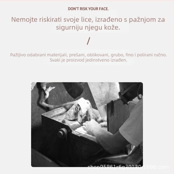 Roza nefrit masažni valjak, s jednim glavom, prenosni