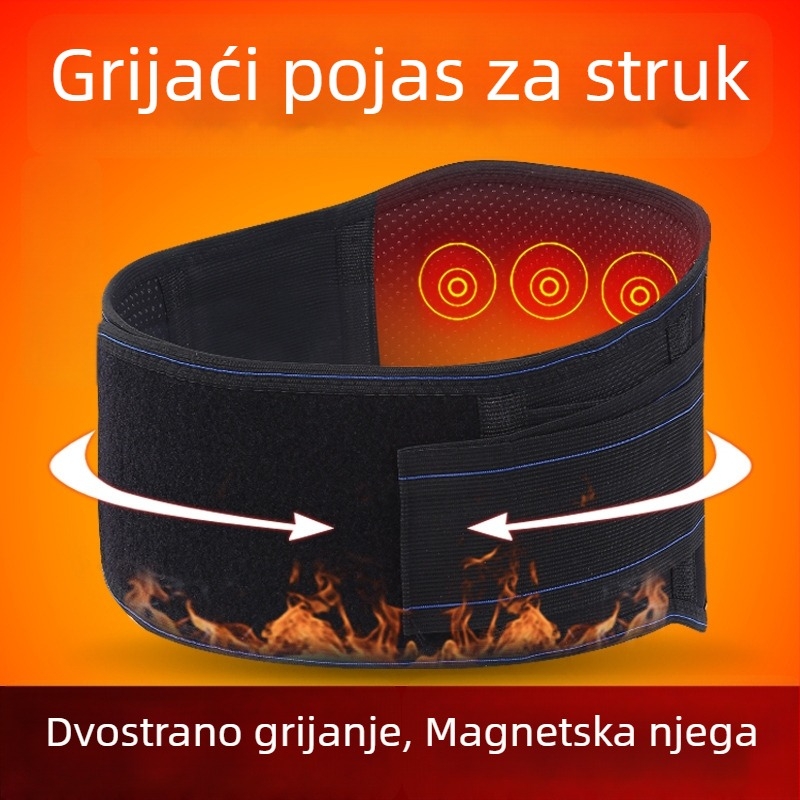 Lumbalni pojas s fiksacijom diska i čeličnom pločom, podrška struka i trbuha, tanak i prozračan, podrška za sve sezone