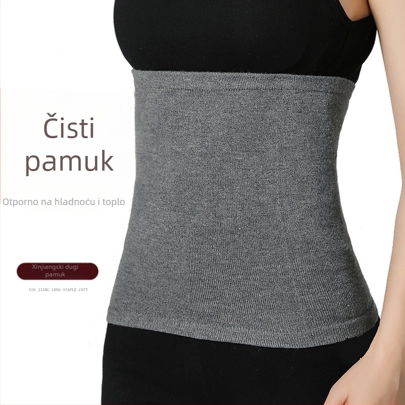 Pojas za struk od 100% pamuka, unisex, za sve sezone, bezšivni topli pojas za trbuh i struk, prozračan