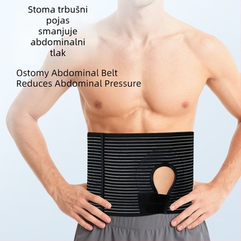 Elastični pojas za struk i trbuh s otvorom za stomu – podržavajući trbušni pojas