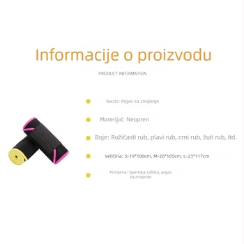 Fitness pojas za struk, prozračan, oblikuje tijelo i struk, mršavljenje, joga, podrška struka, lagan