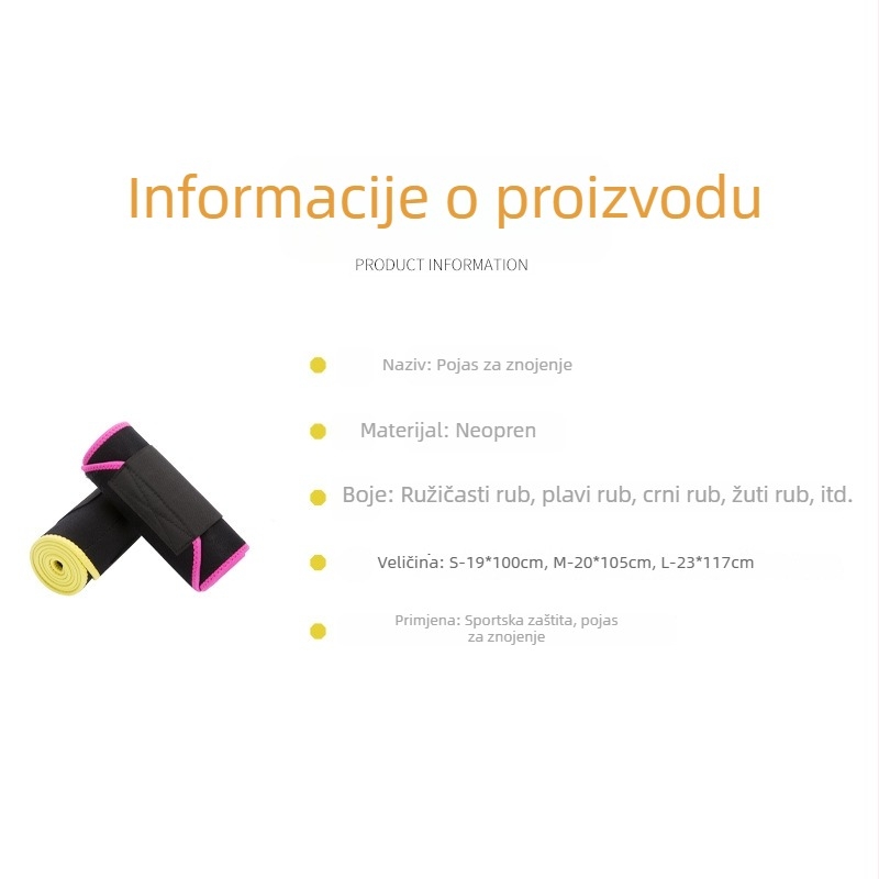 Fitness pojas za struk, prozračan, oblikuje tijelo i struk, mršavljenje, joga, podrška struka, lagan