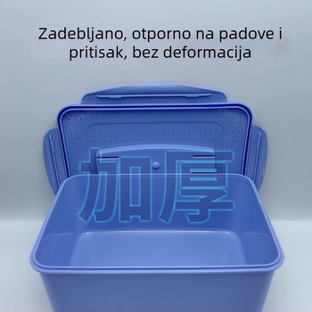 Kutija za uzgoj glista s poklopcem, prozračna i otporna na ispadanje, za ribolov