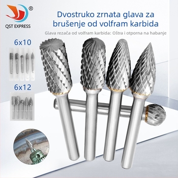 6x10/6x12 rotirajuća karbidno-volframna glava za obradu drveta i rezbarenje drveta