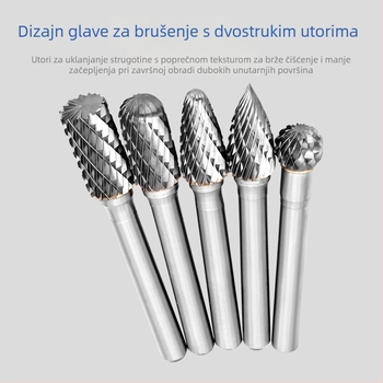 6x10/6x12 rotirajuća karbidno-volframna glava za obradu drveta i rezbarenje drveta