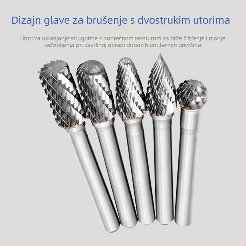 6x10/6x12 rotirajuća karbidno-volframna glava za obradu drveta i rezbarenje drveta