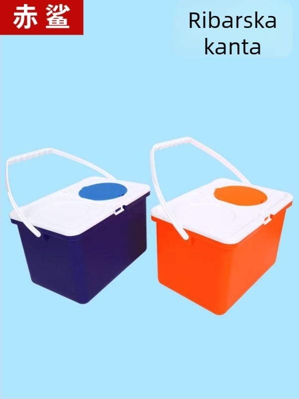 Kanta za ribolov s čvrstim kućištem i otvorima za ventilaciju, dublji i deblji dizajn, velika zapremina kutije za pohranu opreme za ribolov na terenu