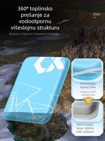PU jastuk za sjedenje za kutiju za ribolov, vodootporan i prozračan, deblji, s Velcro kopčom