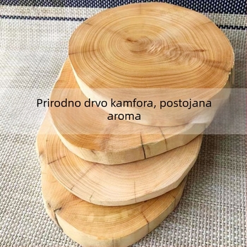 Osnova od kamfornog drveta i podmetač za čaj s korijenastim ornamentom