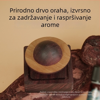 Planetski difuzor mirisa od crnog oraha – bez otvorenog plamena, drveni ukras za auto i dom, kreativan unutarnji difuzor mirisa