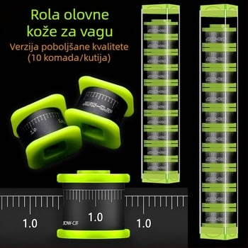 Gradirani olovni list u roli za težišta u ribolovu, premazan, ojačani ribolovni dodaci