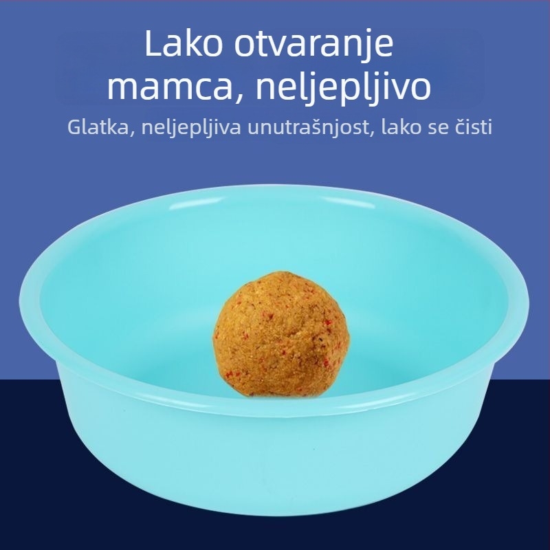 Prilagođeni trodijelni set posuda za pripremu mamaca za ribolov s poklopcem