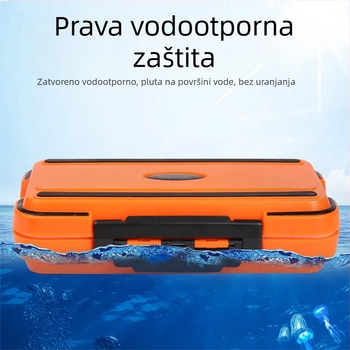 Kompaktna kutija za ribolov s pretincima za varalice i mamce, prijenosni spremnik za kukice
