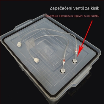 Prozirna pravokutna kutija za prijevoz živih riba, vodonepropusna, za automobil, skladištenje ribolovne opreme