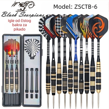 Set od 3 bakrenih vrhova za dart s logom