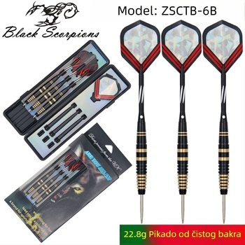 Set od 3 bakrenih vrhova za dart s logom