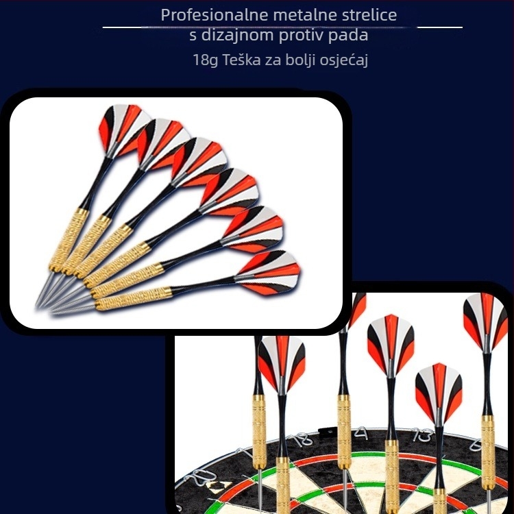 Unutarnji set za dartboard za kućnu i profesionalnu upotrebu – interaktivna ciljana ploča od čistog bakra