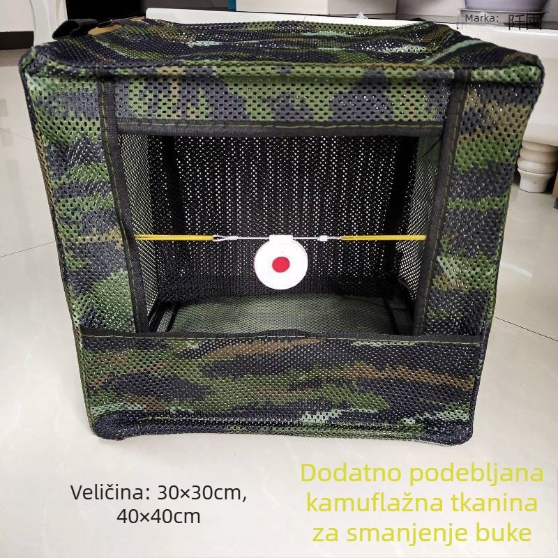 Debela tiha platnena meta kutija za prak vježbanje, za vanjske natjecateljske uvjete, s ojačanim okvirom od nehrđajućeg čelika