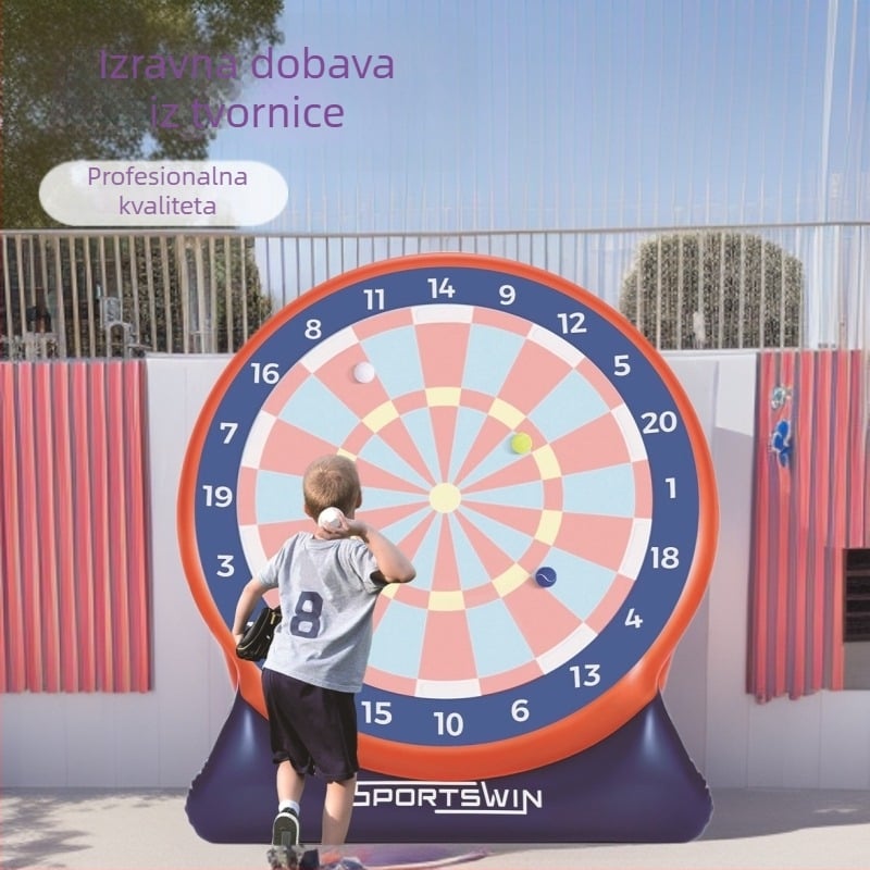 Naduviva meta za dartove za igru na travi