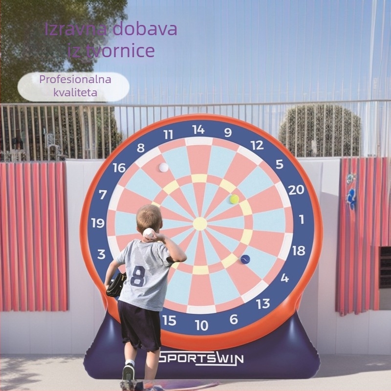 Naduviva meta za dartove za igru na travi