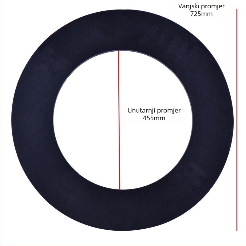 Walmos EVA Odvojivi držač ploče za darts, zidni zaštitni prsten