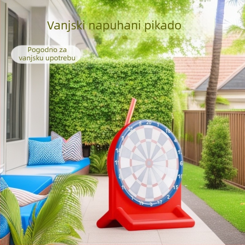 Naduvljivi PVC cilj za pikado za vanjske igre, dimenzije 72×47,5×80 cm