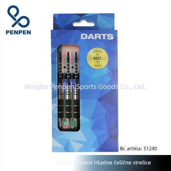 Penpen Spray Darts, 22 g, set tvrdih igala za darts, nehrđajući čelik i aluminijska šipka, trodijelni set, laserska krilca