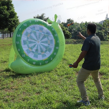 Fudosheng nafukljivi cilj za pikado sa stalkom, vanjski PVC, oblik puža