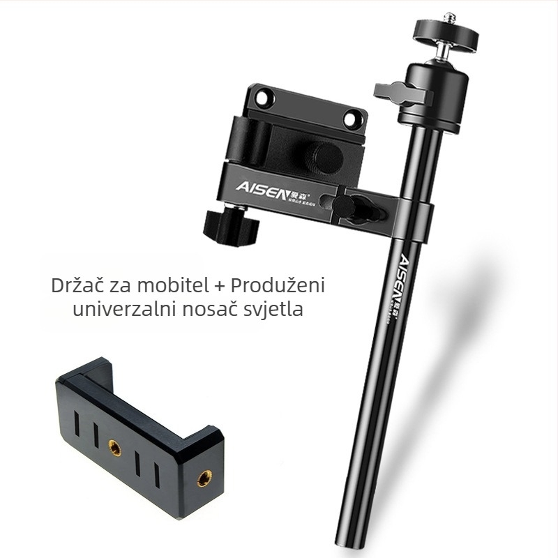 Aisen držač lampe za kutiju za noćni ribolov — produžen, bez bušenja, univerzalni, sklopivi, okretni