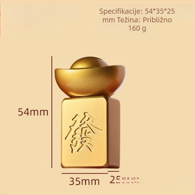 Mesing Mahjong amulet — okretno kolo sreće, rotirajući stolni talisman za bogatstvo, luksuzan dar za ublažavanje stresa