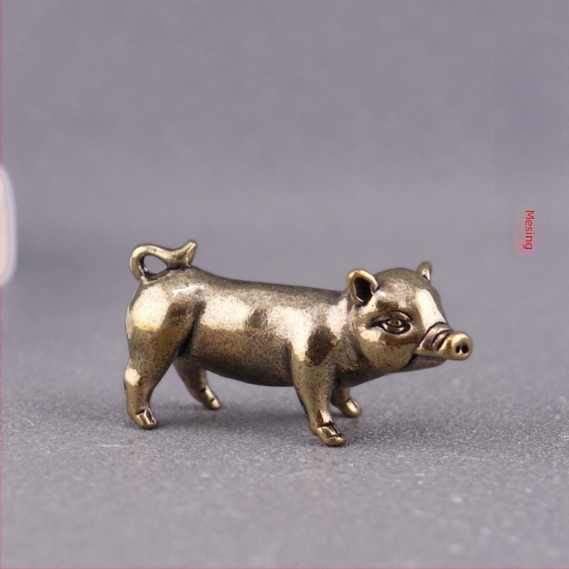 Antičko mesingano prase kineskog zodija, stolna dekoracija za dom, čajna figurica, dar