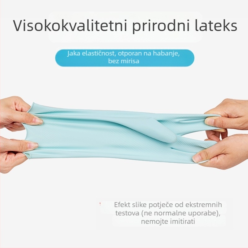 Miaojie ženske rukavice za pranje posuđa – izdržljive gumene, vodootporne, protuklizne, dužine 32 cm, kuhinja