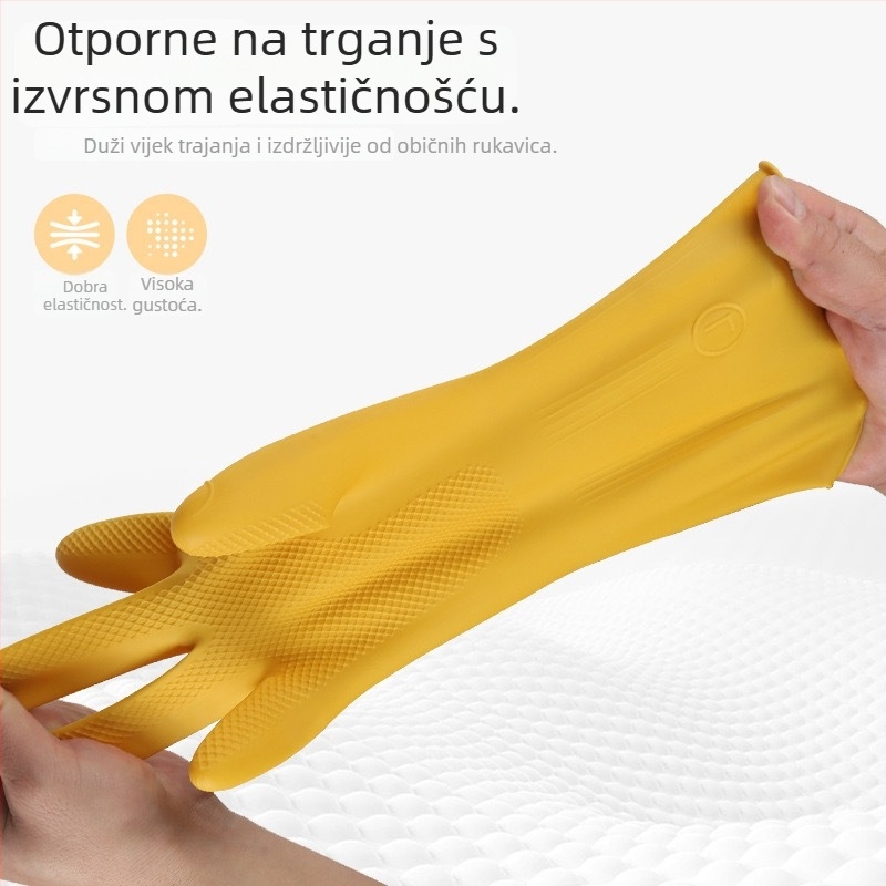 Industrijske rukavice od latexa, debel e, izdržljive za čišćenje i higijenu, otporne na kiseline i baze, vodootporne, protuklizne za kućne poslove