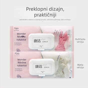 Jednokratne rukavice za pranje suđa – nitril, lateks i PVC, ekstra duge i debele za kućno čišćenje