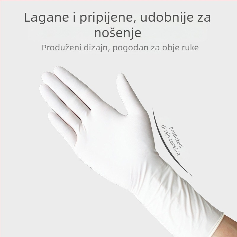 Jednokratne rukavice za pranje suđa – nitril, lateks i PVC, ekstra duge i debele za kućno čišćenje