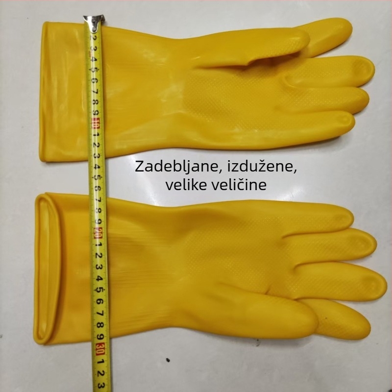 Beef Tendon latex rukavice za radnu zaštitu, otporne na habanje, debele, vodootporne, protuklizne, za pranje suđa i kućanske poslove