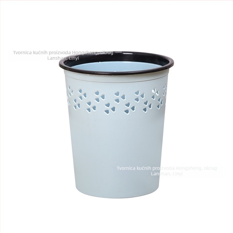 Kućni plastični koš za otpad, okrugli, 8 L, bez poklopca, kupaonica, tisk logotipa