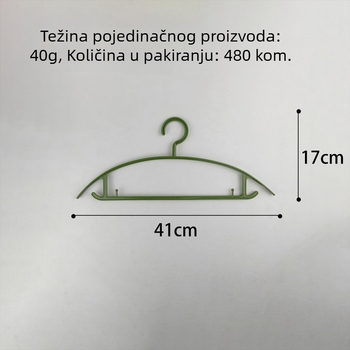 Vješalice za odjeću sa širokim ramenima, debele, protuklizne plastične vješalice za kućnu upotrebu, paket od 10 komada
