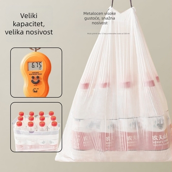 Kese za smeće sa šnuralom, velike, debele, za kuhinju, dom i studentski dom